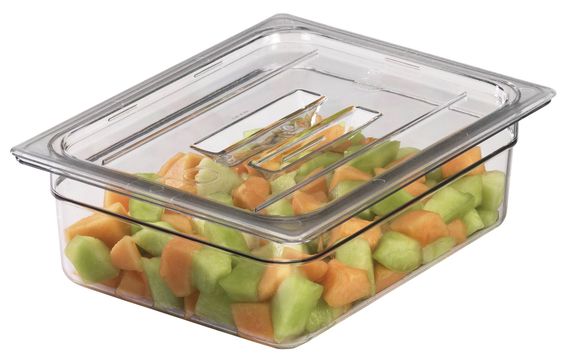 Кришка плоска з ручкою з прозорого полікарбонату для гастроємності Cambro | Зображення 1