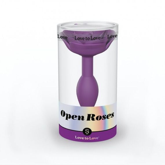 Силиконовая анальная пробка Love To Love OPEN ROSES S SIZE - PURPLE RAIN | Зображення 3