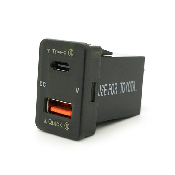 АЗУ FPUV-G, PD+QC3.0, Type-C: 30W, 5V-3A/9V-3A/12V-2.5A, USB: 18W, 5V-3.4A/9V-2A/12V-1.5A, 33x23mm, LED Green, Black | Зображення 5