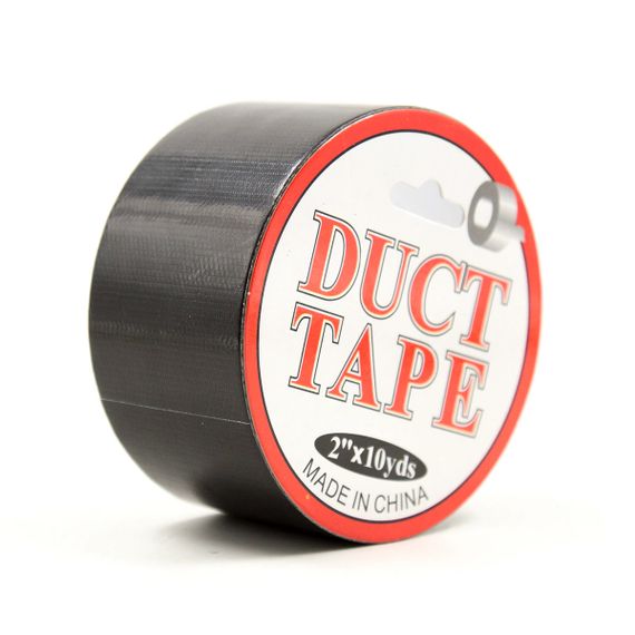 БДСМ- Скотч для бандажу Duct, чорний, 10 м.