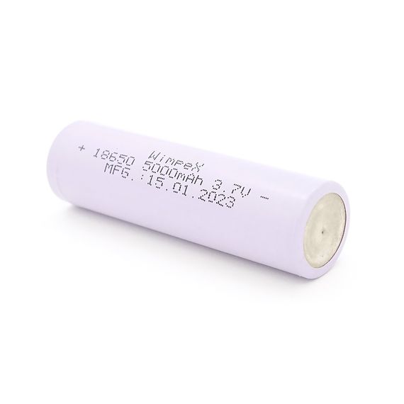 Акумулятор WMP-5000 18650 Li-Ion Flat Top, 2000mAh, 3.7V, Red | Зображення 2