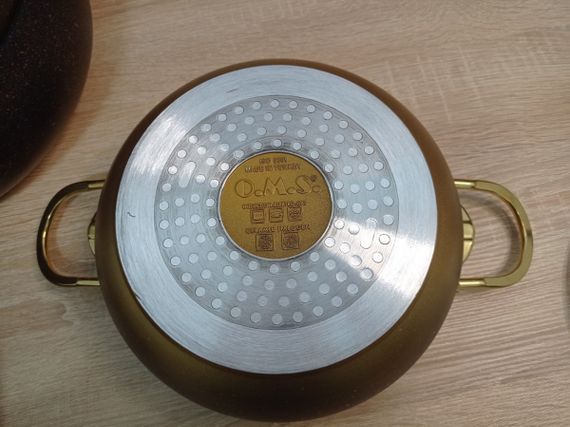 Набор посуды OMS 3023 IND-Gold 7 предметов золотистый | Зображення 4
