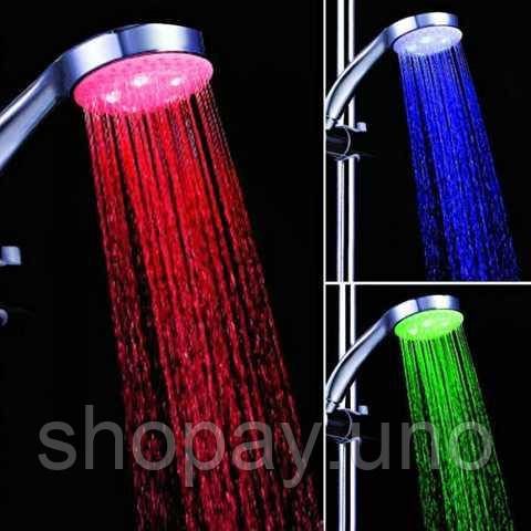 Насадка лейка для душа LED SHOWER 3 colour | Зображення 3