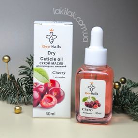 Суха олія для кутикули Bee Nails (вишня) 30мл