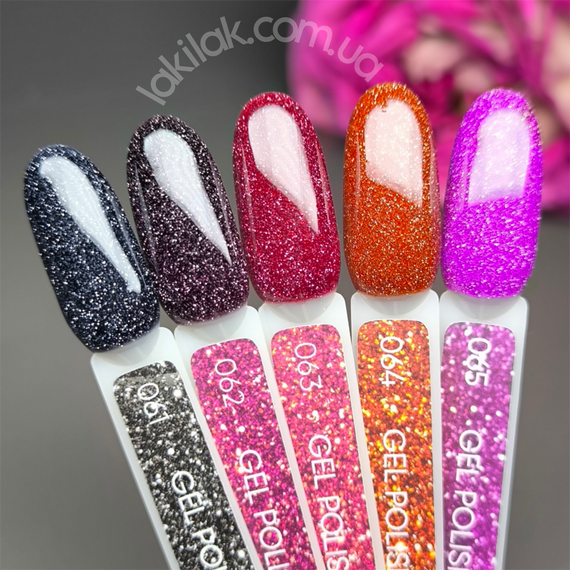 Світловідбивний гель-лак Jerden Proff №65 (бузково-рожевий) 5 мл | Зображення 4