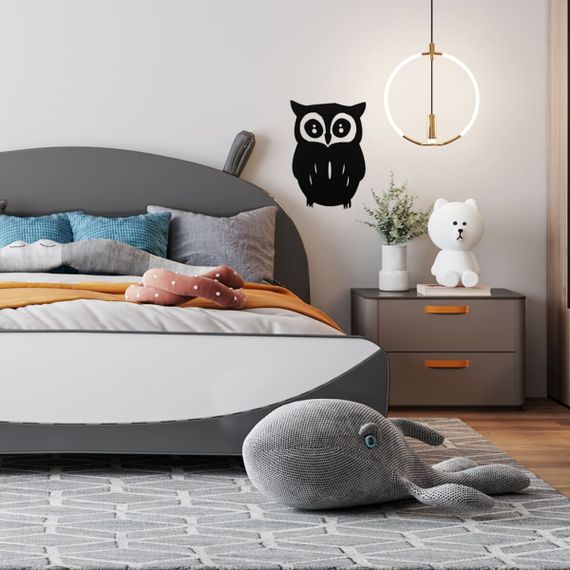 Дзеркальний декор акриловий самоклеючий Сова чорна (D) SW-00002493 | Зображення 5