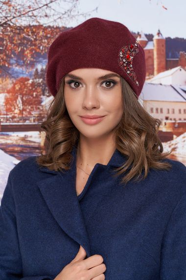 Берет «Кассия» бордовый