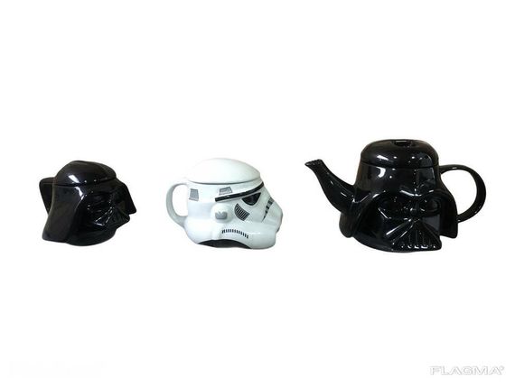 Подарочный Набор Кружка Чашка Бокал 3D Крышкой Star Wars Дарт Вейдер и Штурмовик 3D и... | Зображення 2