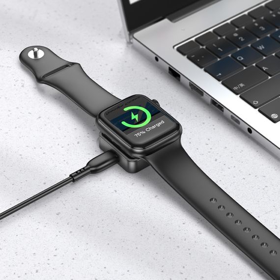 Зарядний пристрій, бездротова док-станція Hoco CW55 для годинників Apple Watch - Black | Зображення 3