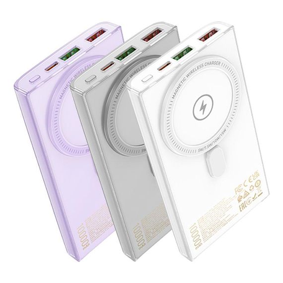 Універсальна Мобільна Батарея Power Bank Hoco Q22 Taurus 22.5W+PD20W magnetic digital display 10000mAh Колір | Зображення 1