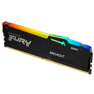 Модуль памяти для компьютера DDR5 64GB 5600 MHz Beast RGB EXPO Black Kingston Fury (ex.HyperX) (KF556C36BBEA-64) | Зображення 1