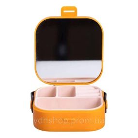 Шкатулка для украшений 9×9×3.8 см мини органайзер для ювелирных изделий HP-5-27O