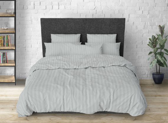 Наволочка бязева Stripy Grey SoundSleep бязь 50х70 см | Зображення 1