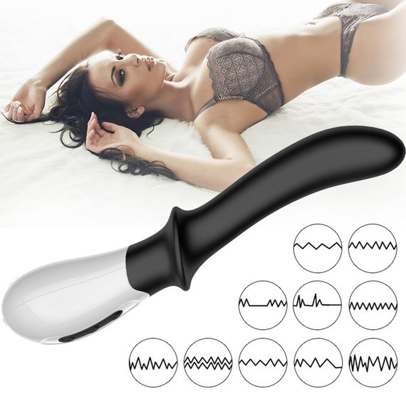 Вібромасажер точки G B - Series Fox Silicone G-spot Massager, з нагріванням, чорний | Зображення 5