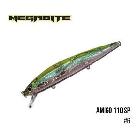 Воблер Megabite  Amigo 110 SP (110 мм, 14,3 гр, 1,0 m) (6)