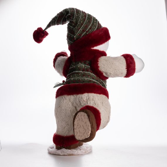 Новорічна фігурка Сніговик з шишкою 40×33×74 (см) CR-4-13 | Зображення 3