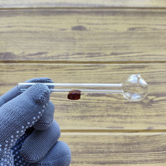 Стеклянная трубка Pocketbowl Stand Oil Amber | Зображення 1