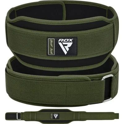Атлетический пояс RDX RX5 Double Belt неопреновий Army Green S (WBD-RX5AG-S) | Зображення 1