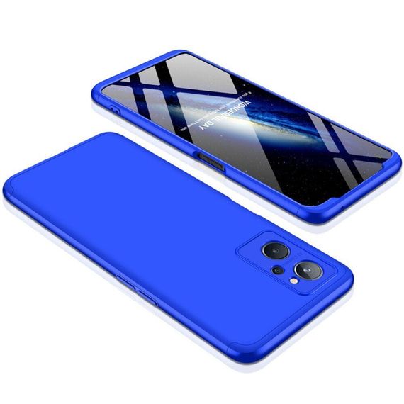 Чохол GKK 360 градусів для Oppo A76 / Realme 9i колір Синій | Зображення 1