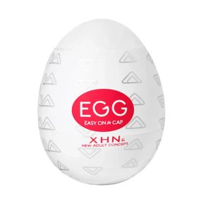 Мастурбатор-яйце з рельєфом XHN Egg Easy Ona-Cap, білий, 52 × 68 мм Sex Aura