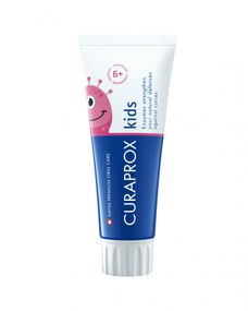 Дитяча зубна паста Curaprox TPkids1450W (60 ml) зі смаком кавуна. З фтором 1450ppm. Для дітей віком від 6-ти років.