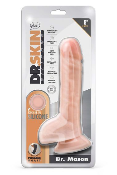Фалоімітатор DR. SKIN SILICONE DR. MASON 22,8 см | Зображення 4