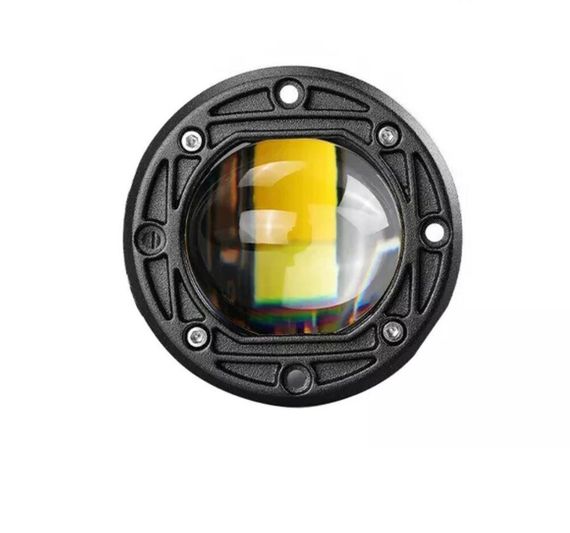 Світлодіодна фара StarLight HP-GZD-267-01 ближнє (біле+жовте), універсальна кругла 12/24V | Зображення 4