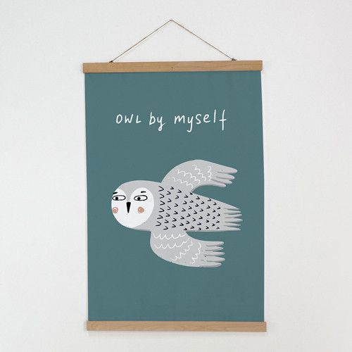 Тканинний постер на стіну Owl by myself 60х93 см (TPSR_22S027)