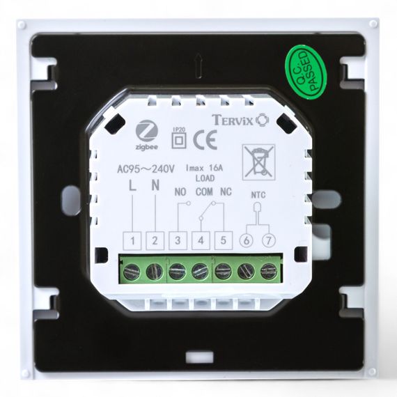 117341 Термостат з ZigBee управлінням Tervix Pro Line для газового/електричного котла, білий | Зображення 2
