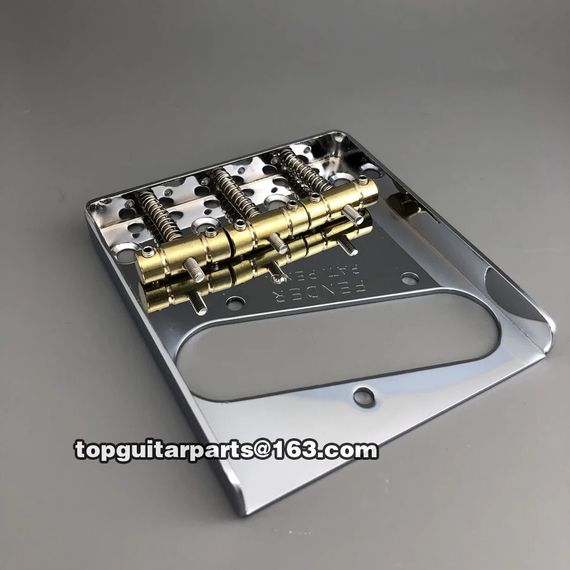 Гітарний Бридж фіксований струнодер для електрогітари гітари Fender Pat. Pen Telecaster хром | Зображення 5