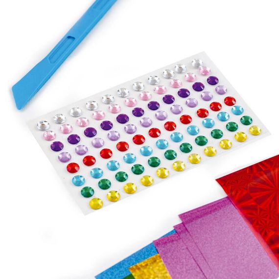 Набір для творчості "Foil Art Шалені індіанці" VT4433-09 фольга, шпатель, стрази | Зображення 3