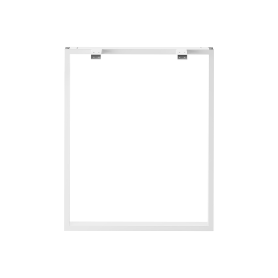Комплект опор для столу з металу 600×120mm, H=730mm (профільна труба: 40x20mm) Білий | Зображення 5
