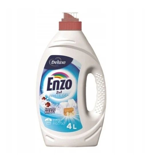 Гель для стирки Deluxe Enzo 2in1 White gel 4л (100 стирок) Германия Для белого