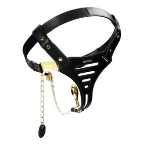 Пояс верности Lockink Sevanda Beg & Ask Chastity Pants с поводком и анальной пробкой, L Sex Aura