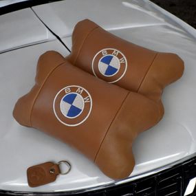 Практичная автомобильная подушка на подголовник BMW, Сувенирные автомобильные подушки XO-46