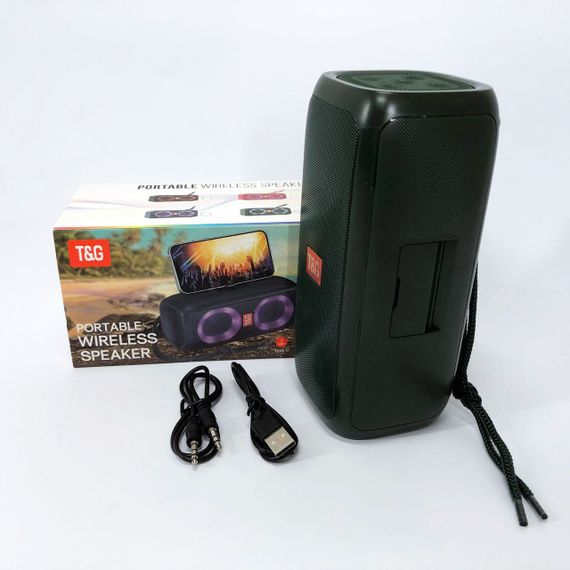 Блютуз колонка з підсвічуванням, Гучна якісна блютуз колонка Гучна для вулиці WE-62 | Зображення 6