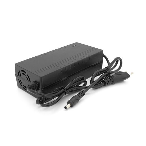 Зарядний пристрій для акумуляторів LiFePo4 36V(43,8V),12S,2A,штекер 5.5*2.5,з індикацією,BOX