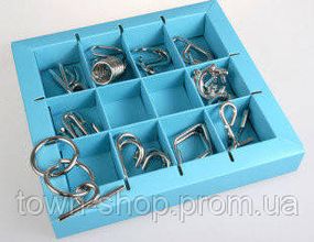 Набор головоломок 10 Metall Puzzles blue Eureka 3D Puzzle 473356