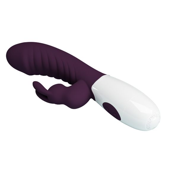 Вібратор - Pretty Love Naughty Bunny Vibrator Dark Purple Sex Aura | Зображення 6