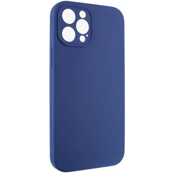 Чехол Silicone Case Full Camera Protective (AA) NO LOGO для Apple iPhone 12 Pro Max (6.7") Синий / Deep navy | Зображення 1