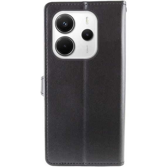 Кожаный чехол-книжка GETMAN Gallant (PU) для Xiaomi Redmi Note 14 4G (Int. version) Черный | Зображення 1