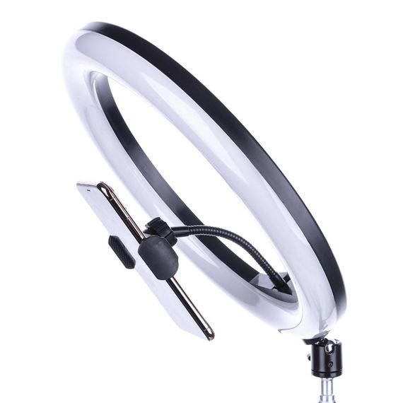 Кільцева RGB лампа 33 см, від USB, з тримачем для телефону, RING MJ33 / Світлодіодне селфі-кільце | Зображення 2