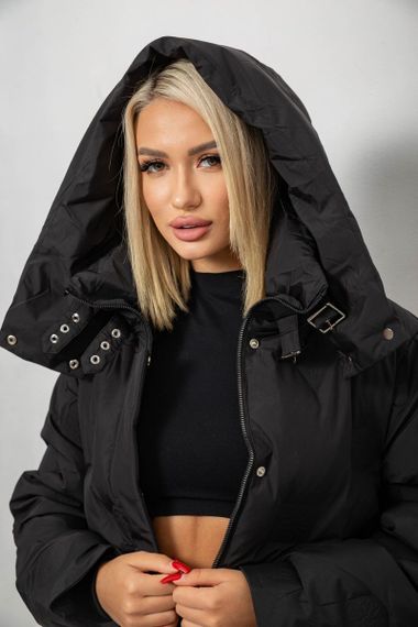 Куртка женская зимняя, цвет черный, 244R5609 | Зображення 13