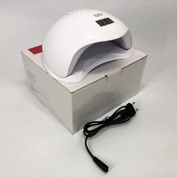 Лампа для манікюру Sun 5 nail lamp FD93-1 led для сушіння гель лаку з таймером для домашнього використання | Зображення 1