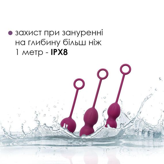 Набір вагінальних кульок зі зміщеним центром ваги Svakom Nova Violet | Зображення 3