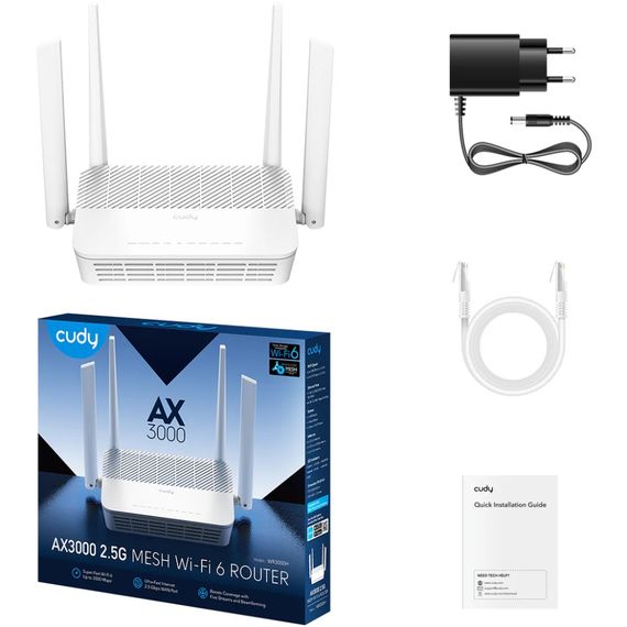Маршрутизатор Cudy WR3000H, AX3000 2.5G Wi-Fi 6 Mesh Router | Зображення 2