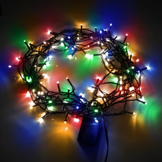 Электрическая гирлянда YES Нить 974848 8.4 м 120 LED мультиколор | Зображення 1