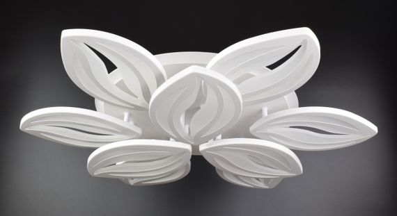 Люстра світлодіодна стельова LED світильник для квартири на стелю лед з пультом 25941 Білий 10х70х70 см.