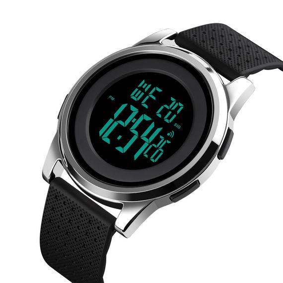 Чоловічий годинник Skmei 1502SI Black-Silver | Зображення 2