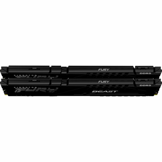 Модуль пам'яті для комп'ютера DDR5 32GB (2x16GB) 5600 MHz Beast Black Kingston Fury (ex.HyperX) (KF556C40BBK2-32) | Зображення 1